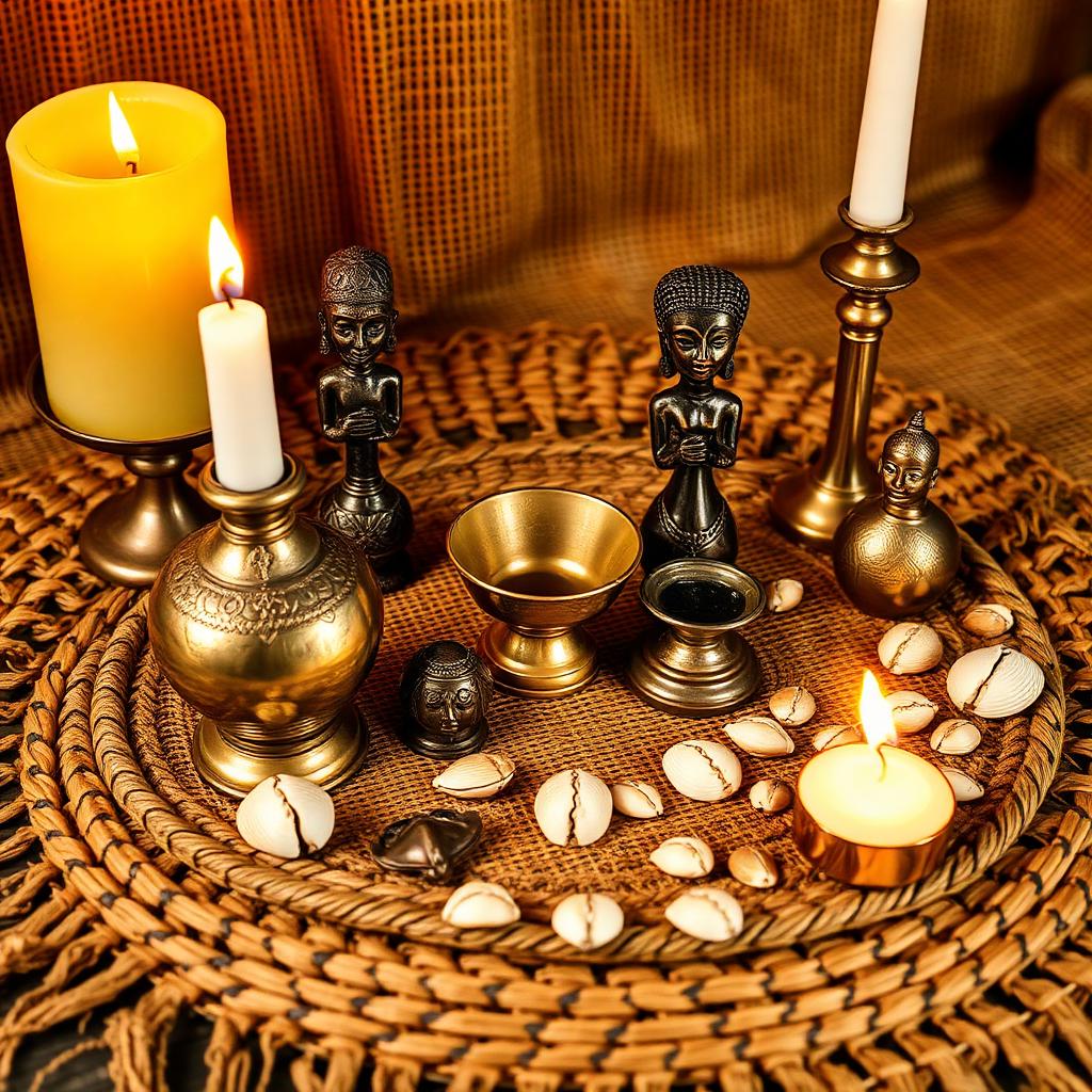 Symbolic imagery representing Benin Spiritual Traditions.