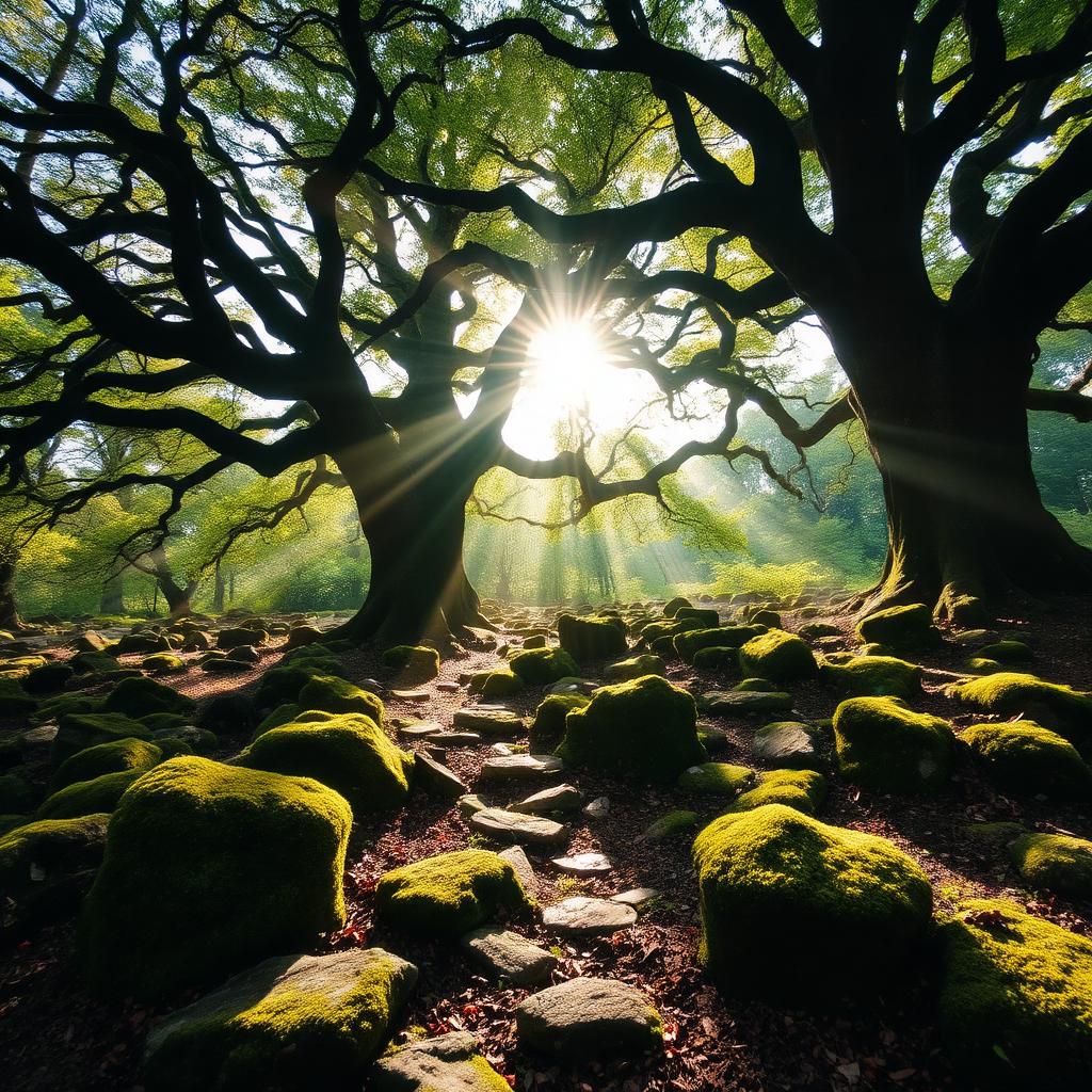Symbolic imagery representing Druid Traditions.