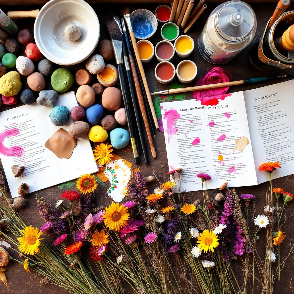 Symbolic imagery representing Expressive Arts Therapy.