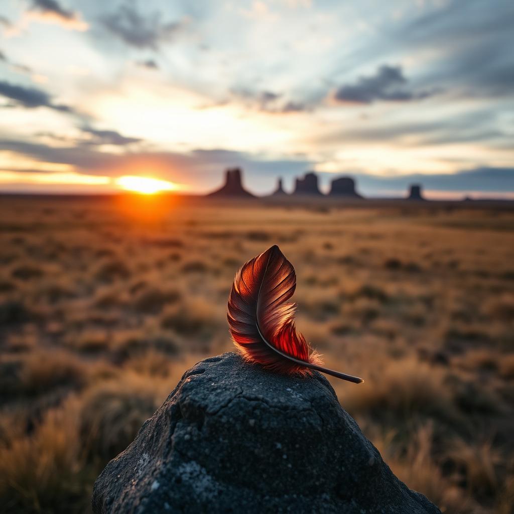 Symbolic imagery representing Native American Healing.