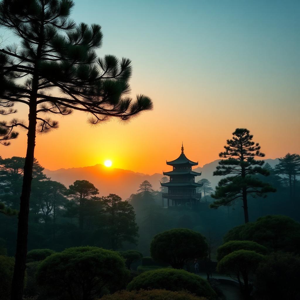 Symbolic imagery representing Qigong.