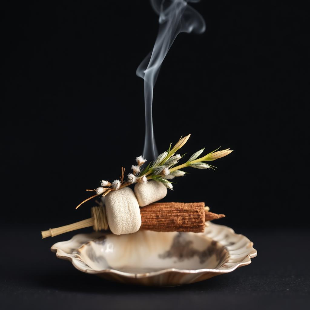 Symbolic imagery representing Smudging.
