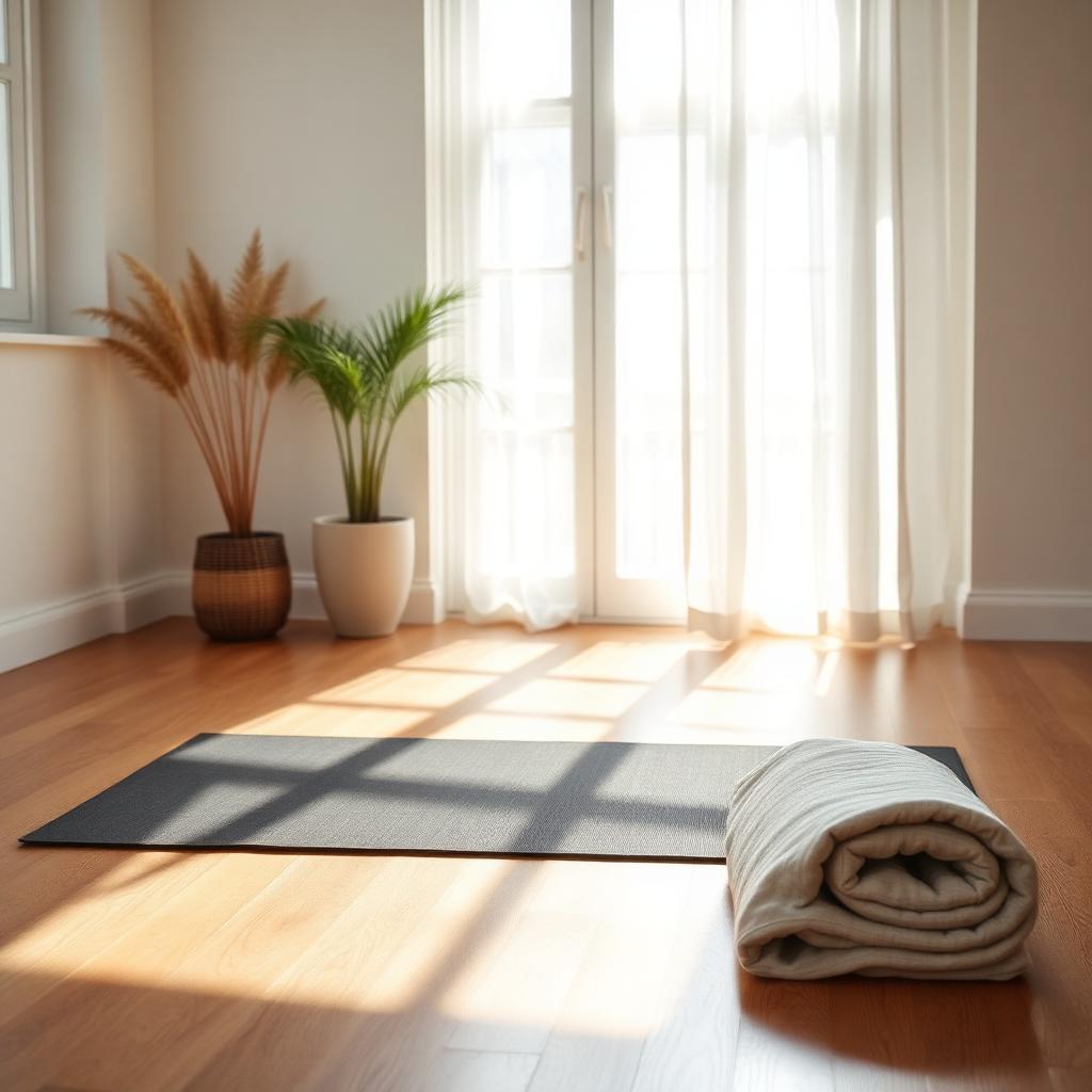 Symbolic imagery representing Yoga.
