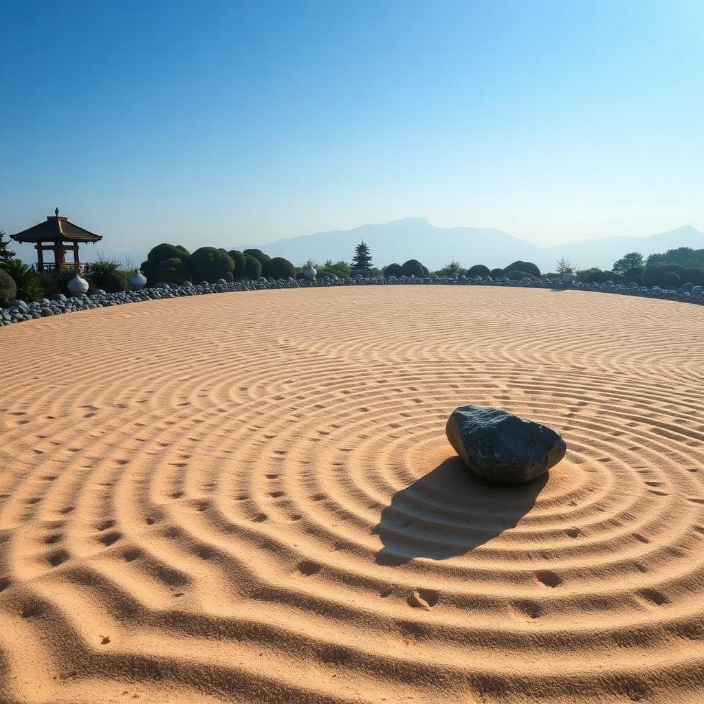 Symbolic imagery representing Zen.